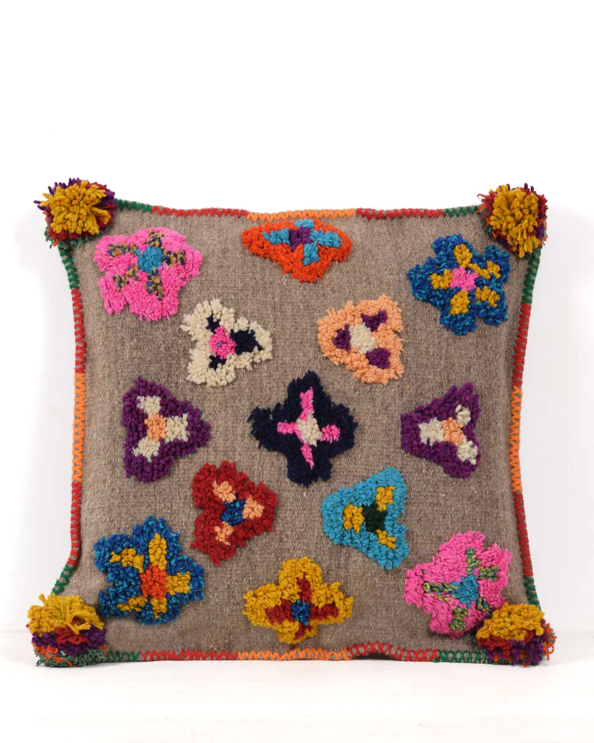 Grande housse de coussin carrée en laine les petites fleurs (Copie)