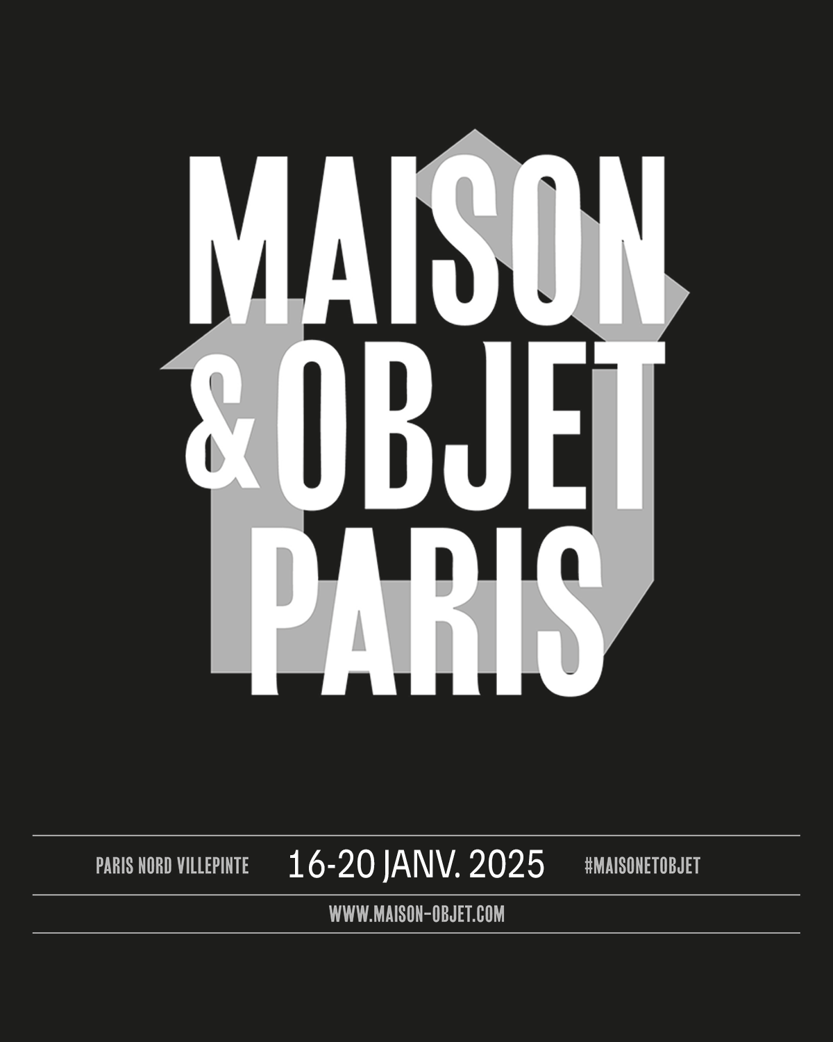 Affiche Maison&Objet janvier 2025